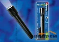 Фонарь ручной Uniel Стандарт «Mega Light-6 max », алюминиевый корпус, 6 Watt Led, 3хD, черный, S-LD017-C Black