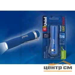 Фонарь ручной Uniel Стандарт «Simple Light-Debut», пластик, 0, 5 Watt LED, 1хАА, синий, S-LD045-B Blue