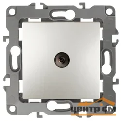 Розетка телефонная СП (RJ11), Эра12, графит, арт.12-3105-12
