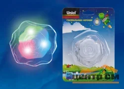 Светильник-ночник Uniel DTL-302 Роза/Pearl/4LED/0,5W