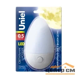 Светильник-ночник Uniel DTL-303 Овал/White/3LED/0,5W