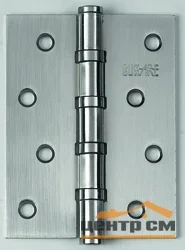 Петля дверная BUSSARE с четырьмя подшипниками, универсальная B020-C 100X75X2.5-4BB-1SC сатин матовый