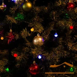 Гирлянда «Разноцветные шарики» с контроллером 60LED, разноцветная, 5,4 м, ULD-S0540-060/DGA MULTI IP20 COLORBALLS