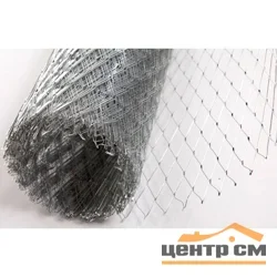 Сетка ЦПВС оцинкованная №15*1,5 (0,5 мм) ячейка 10х5 /рулон 1х2 м/