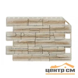 Панель фасадная Royal Stone Скалистый камень, цвет Оттава 0,905*0,62 м (S=0.5611м2)