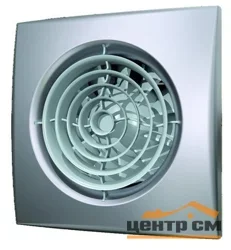 Вентилятор осевой вытяжной c обратным клапаном D 125, декоративный (Gray metal), ЭРА