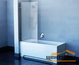 Шторка для ванны RAVAK Brilliant BVS1-80 хром + транспарент, в комплекте набор крепежа B SET BVS1 80 хром