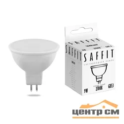 Лампа светодиодная 9Вт G5.3 (MR16) 230В 2700K 810Лм (желтый) SAFFIT, SBMR1609