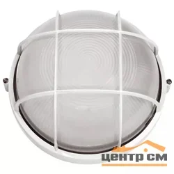 Светильник НПП 1102 белый круг с решеткой 100Вт IP54 IEK LNPP0-1102-1-100-K01