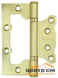 Петля накладная "БАБОЧКА" VANTAGE 2ВВ-100*75*2,5 SВ матовое золото (2шт.)