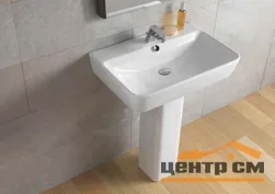 Умывальник с пьедесталом (тюльпан) "GALA EMMA SQUARE 60х45" белый
