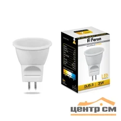 Лампа светодиодная 3Вт G5.3 (MR11) 230В 2700K 260Лм (желтый) Feron, LB-271