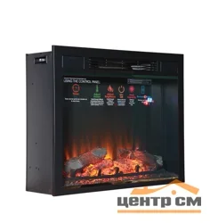 Электрокамин SIRIUS BLACK IF-EF05-30 LED FX, конвекционный нагреватель обогрева пространства