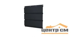 Софит металлический перфорированный Сатин RAL 7024 (мокрый асфальт), 0.5мм Grandline, 0.365*3м
