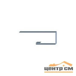 J-профиль Сатин RAL 7024 (мокрый асфальт) 0,5мм для софита 25*18*3м.п.
