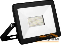 Прожектор светодиодный 50W 4000K 230V IP65 4500Лм 125х110х25мм черный Китай SAFFIT, SFL90-50