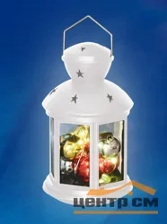 Фонарь со светодиодной гирляндой внутри, на батарейке 12 LED, 12*20 см, ULD-L1220-012/TTB/WW WHITE