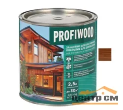 Защитно-декоративное покрытие для древесины EMPILS PROFIWOOD тик 2,3 кг