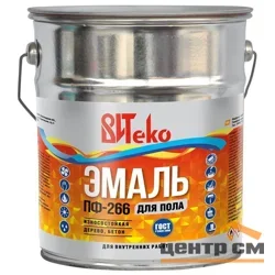 Эмаль ПФ-266 красно-коричневая 5кг ВИТЕКО для пола