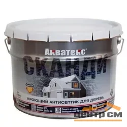 Антисептик кроющий для дерева Акватекс СКАНДИ альпийское утро 9 л