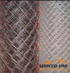 Сетка плетёная Рабица оцинкованная 1,5 мм 55х55 мм /рулон 1,5х10 м/