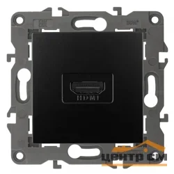 Розетка HDMI Эра22 Elegance антрацит, арт.14-3114-05