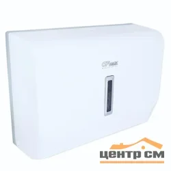 Диспенсер для бумажных полотенец Gfmark с ключом и глазком, белый, пластиковый, прямой под Z и V салфетки, арт.921