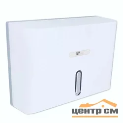 Диспенсер для бумажных полотенец Gfmark с ключом и глазком, белый, пластиковый, прямой под Z салфетки, арт.919