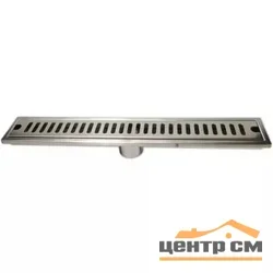 Трап САНАКС из нержавеющей стали, линейный, вертикальный, 500х75мм, арт.42