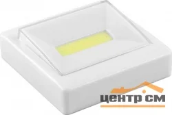 Фонарь-кнопка Feron 1LED 3W 85*85мм, белый, FN1206 (3*AAA в комплект не входят)