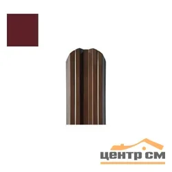 Штакетник металлический STYNERGY М-образный фигурный 0.4 мм, PE RAL 3005 (красное вино), ширина 108мм, длина 1.8 м.п.