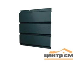 Софит металлический перфорация по центру Стальной бархат RAL 7016 (антрацитово-серый), 0.5мм Grandline, 0.365*3м