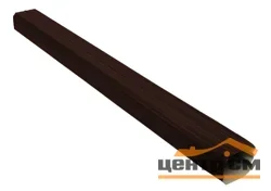 Труба прямоугольная 1м Vortex RAL 8017