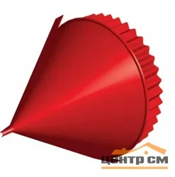 Заглушка конька полукруглого торцевая (Kонусная) Puretan RR 29 (красный), МП