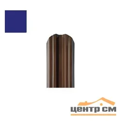 Штакетник металлический STYNERGY М-образный двусторонний фигурный 0.45 мм, PE RAL 5002 (ультрамарин), ширина 108мм, длина 1.5 м.п.