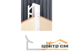 Профиль для плитки ИДЕАЛ внутренний 8 мм, белый (длина 2,5 м.п.)