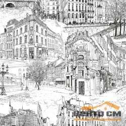 Обои ГОМЕЛЬ ФОКС арт.5780 (ГТФ1Э) виниловые на флизелиновой основе горячего тиснения 1,06*10м Стрит декор