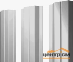 Штакетник металлический STYNERGY П-образный фигурный 0.45 мм, PE RAL 7004 (сигнально-серый), ширина 110мм, длина 1.2 м.п.