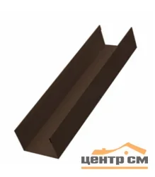 Забор-жалюзи стойка 60*40, Милан, Токио Полиэстер двухсторонний RAL 8017 (шоколад), длина 2 м.п.