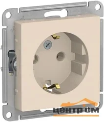 Механизм розетки одноместный СП AtlasDesign 16А IP20 с заземл. беж. Systeme Electric ATN000243