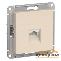 Механизм розетки компьютерной 1-местной СП AtlasDesign RJ45 кат. 6А беж. Systeme Electric ATN000286