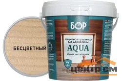 Пропитка защитная БОР AQUA для наружных и внутренних работ БЕСЦВЕТНАЯ 0,9кг