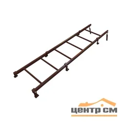Лестница кровельная на фальц 2,1м RAL ** Русь (комплект кронштейнов)