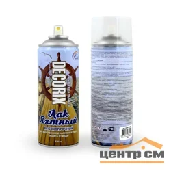 Лак аэрозольный акриловый яхтный Decorix бесцветный глянцевый 520 мл
