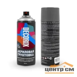 Грунт аэрозольный для пластика Decorix серый 520 мл