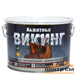 Антисептик лессирующий Акватекс ВИКИНГ для дерева дуб 9 л