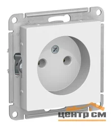 Механизм розетки одноместный СП AtlasDesign 16А IP20 без заземления, белый Systeme Electric ATN000141