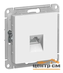 Механизм розетки компьютерной 1-местной СП AtlasDesign RJ45 белый Systeme Electric ATN000183
