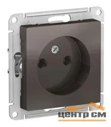 Механизм розетки одноместный СП AtlasDesign 16А IP20 без заземления, мокко Systeme Electric ATN000641