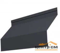 Забор-жалюзи ламель, Милан new, Полиэстер двухсторонний RAL 7024 (мокрый асфальт), длина 2.51 м.п.